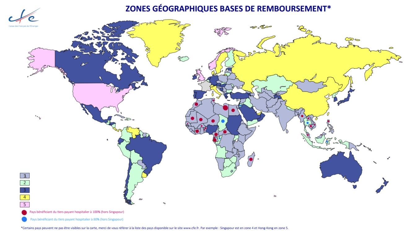 zone geographique cfe monde